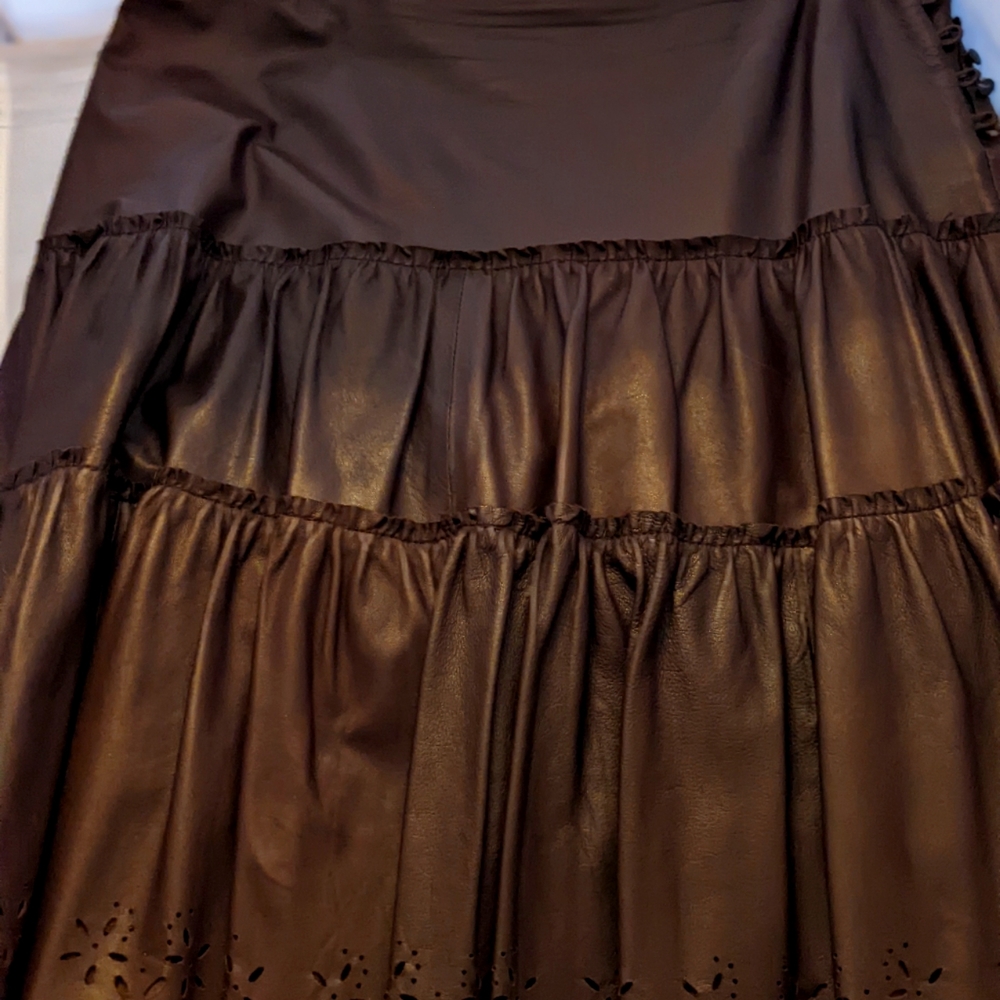 Vintage Leather Skirt